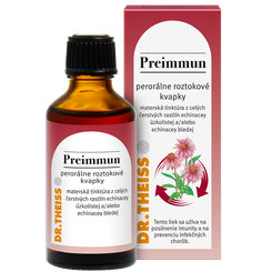 Dr. Theiss ECHINACEA Kräuter Preimmun, bylinné kvapky na prevenciu prechladnutia 50 ml