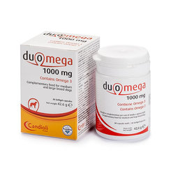 Duomega Dogs 1000 mg OMEGA 3 pre stredné a veľké psy 30 kapsúl