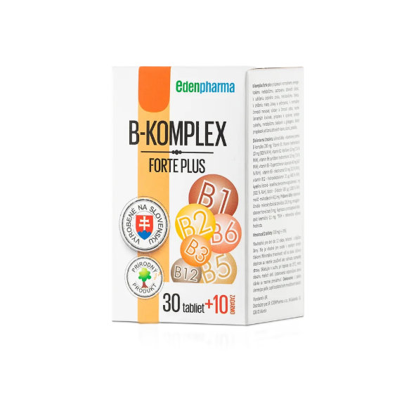 EDENPharma B-KOMPLEX forte plus 30+10 tabliet zadarmo