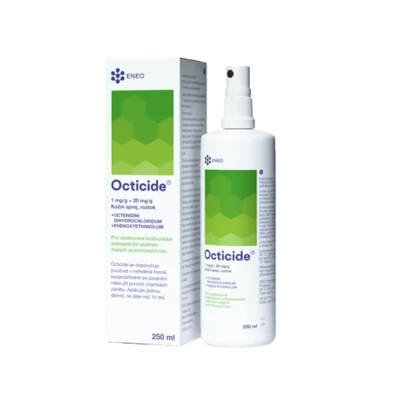 ENEO Octicide 1 mg/g + 20 mg/g antiseptický kožný sprej 250 ml