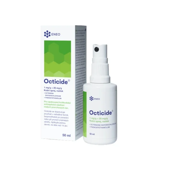 ENEO Octicide 1 mg/g + 20 mg/g antiseptický kožný sprej 50 ml