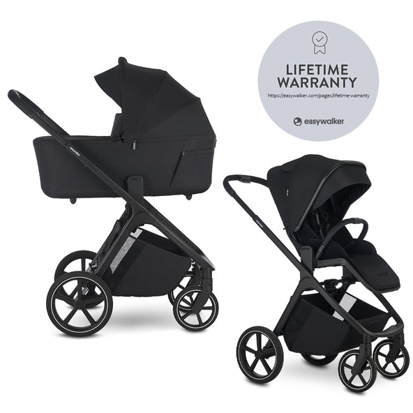 EASYWALKER Zoey Go kombinovaný kočík Pure Black