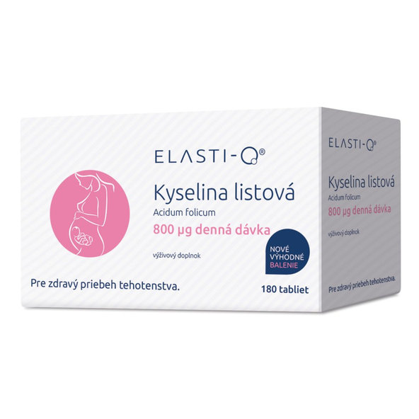 Elasti-Q KYSELINA LISTOVÁ 800μg 180tbl