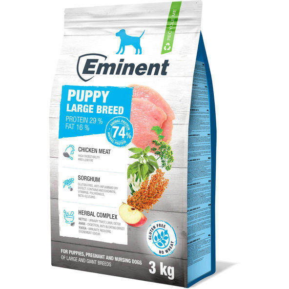 Eminent Dog Puppy Large Breed granule pre šteniatka 3kg