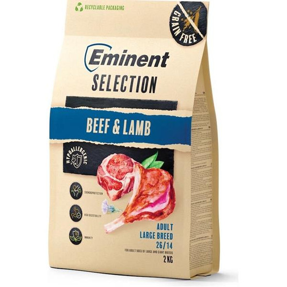 Eminent dog Selection Adult Large Breed Beef & Lamb granule pre psy 2 kg