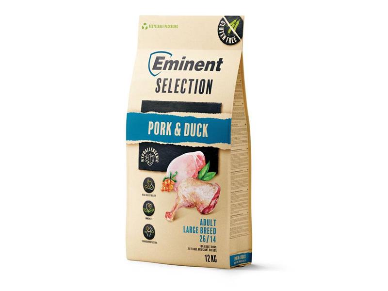 Eminent dog Selection Adult Large Breed Pork & Duck granule pre psy 12 kg