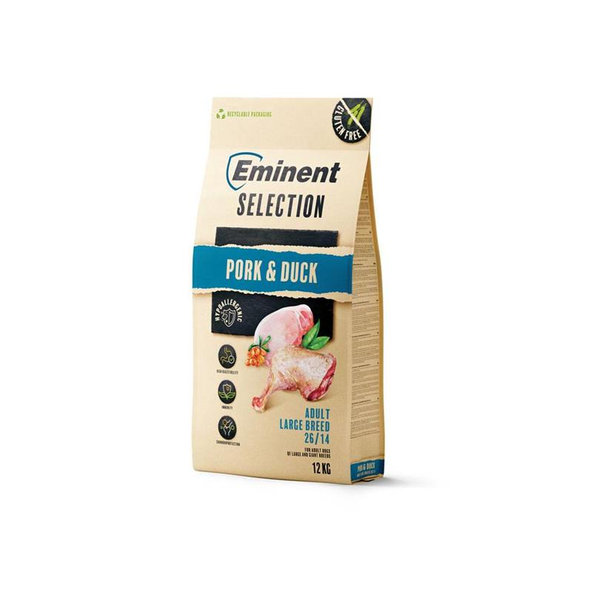 Eminent dog Selection Adult Large Breed Pork & Duck granule pre psy 12 kg