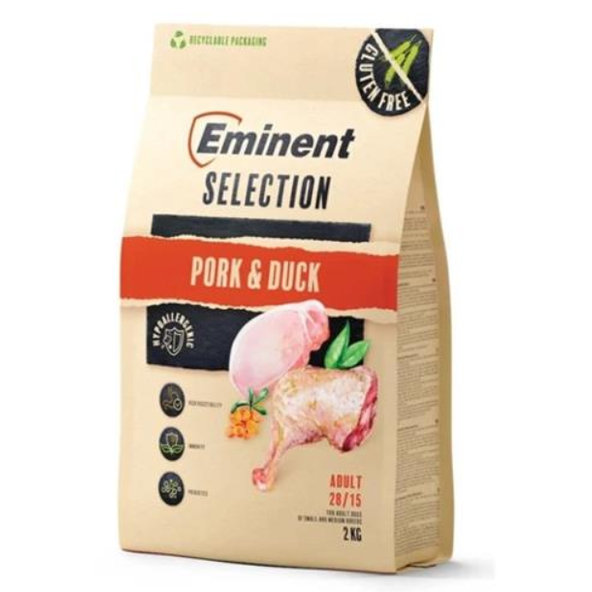 Eminent dog Selection Adult Pork & Duck granule pre psy 2 kg
