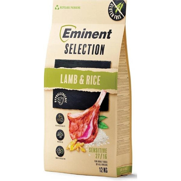 Eminent dog Selection Sensitive Lamb & Rice granule pre psy 12 kg