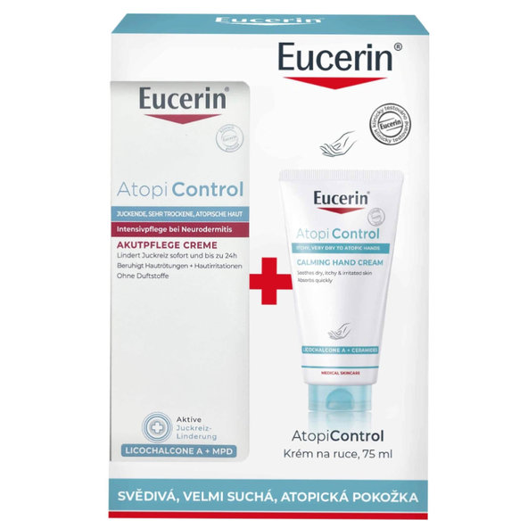 Eucerin Kazeta ATOPI CONTROL Acute krém 40ml + krém na ruky 75ml