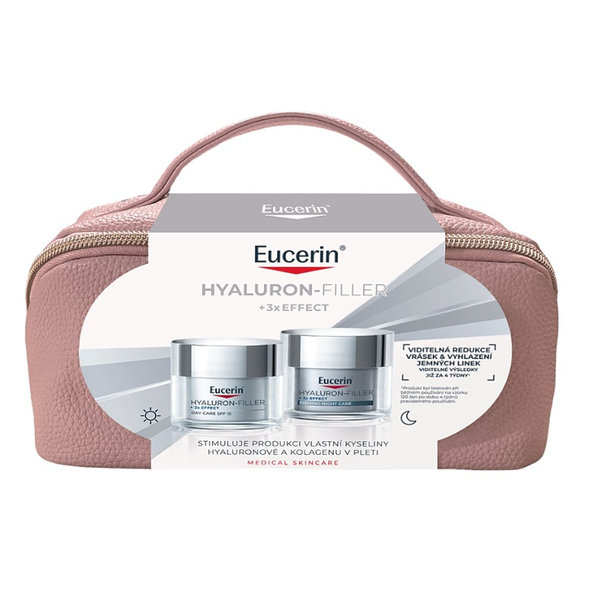 Eucerin Kazeta HYALURON-FILLER+3xEFFECT HYAL denný 50ml + nočný 50ml