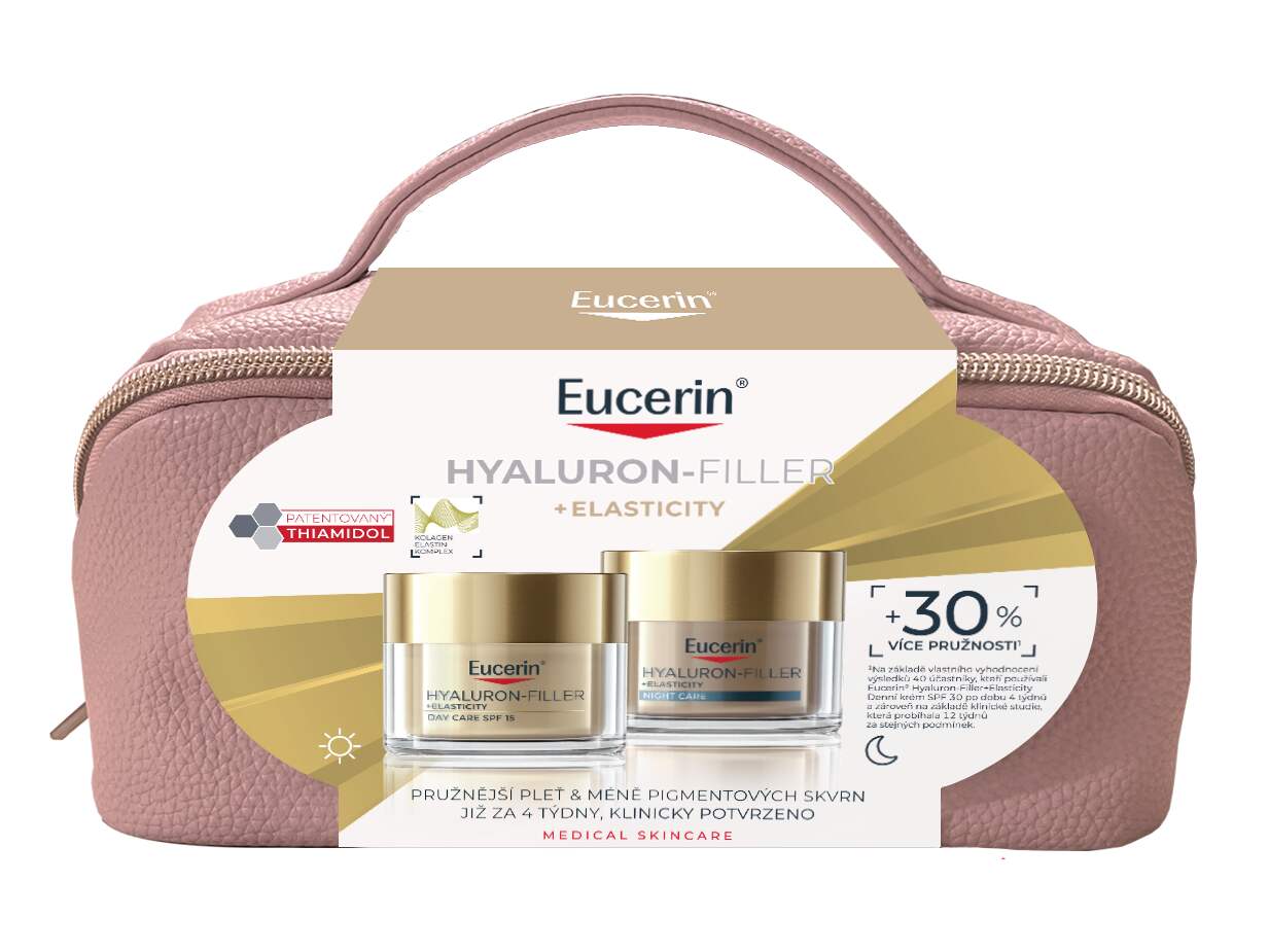 Eucerin Kazeta HYALURON-FILLER+ELASTICITY denný 50ml + nočný 50ml
