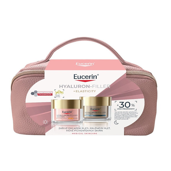 Eucerin Kazeta HYALURON-FILLER+ELASTICITY ROSÉ denný SPF30 50ml + nočný 50ml
