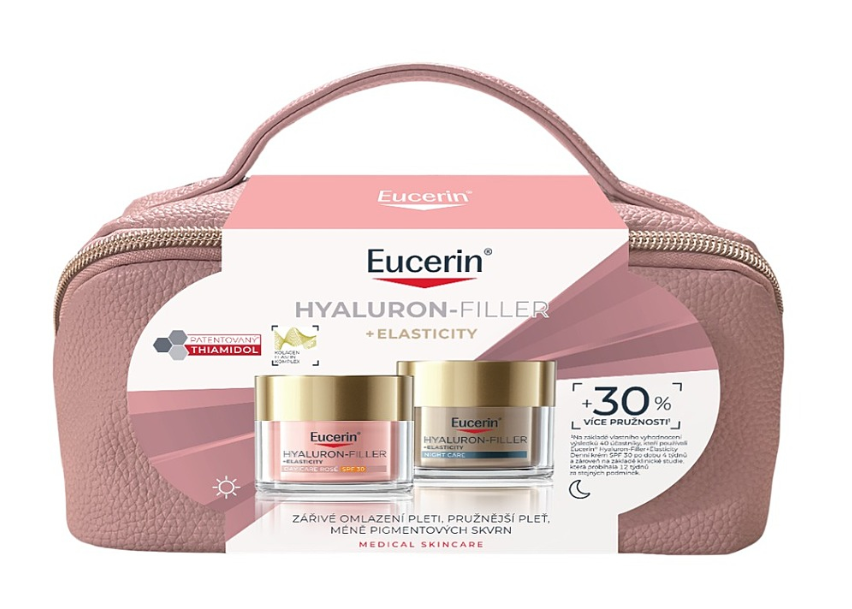 Eucerin Kazeta HYALURON-FILLER+ELASTICITY ROSÉ denný SPF30 50ml + nočný 50ml
