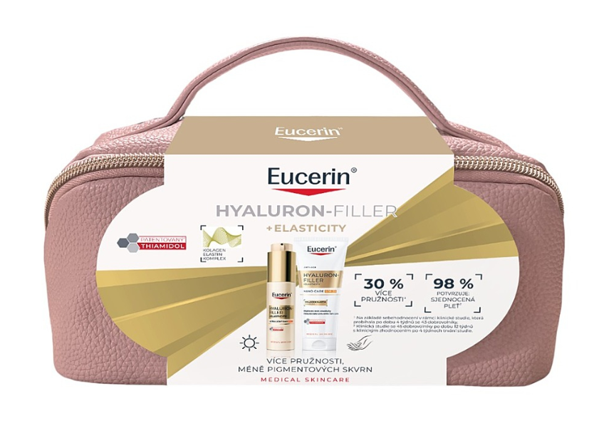 Eucerin Kazeta HYALURON-FILLER+ELASTICITY denný 50ml + krém na ruky 75ml