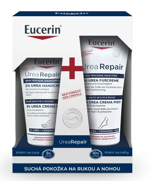 Eucerin Kazeta UREA REPAIR krém na ruky 75ml + krém na nohy 100ml