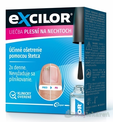 Excilor lak na liečbu plesňových infekcií nechtov 3,3 ml
