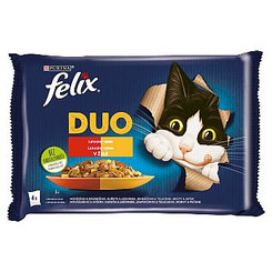 FELIX Fantastic DUO Multipack kura hovädzie morka jahňacie 4 x 85 g