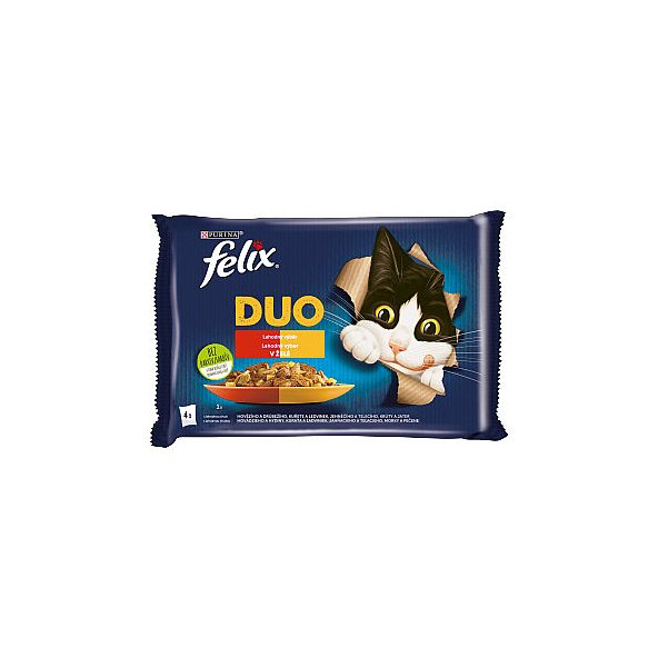 FELIX Fantastic DUO Multipack kura hovädzie morka jahňacie 4 x 85 g