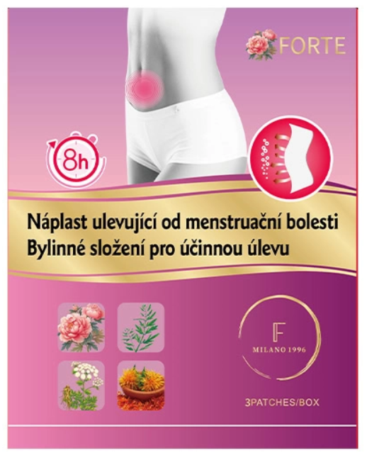 FORTE Náplasť uľavujúca od menštruačnej bolesti bylinné zloženie 3ks kúpite na Najlekaren.eu