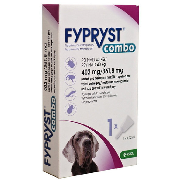 FYPRYST combo XL 4,02 ml pipeta proti kliešťom a blchám pre veľké psy nad 40 kg
