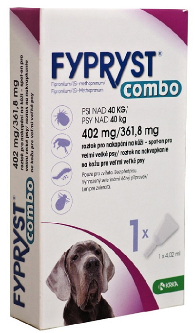 FYPRYST combo XL 4,02 ml pipeta proti kliešťom a blchám pre veľké psy nad 40 kg