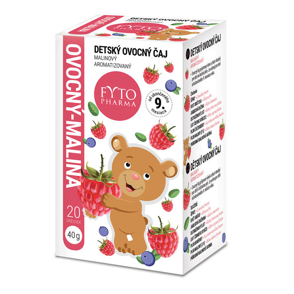 FYTO DETSKÝ OVOCNÝ ČAJ MALINA, 20x2 g