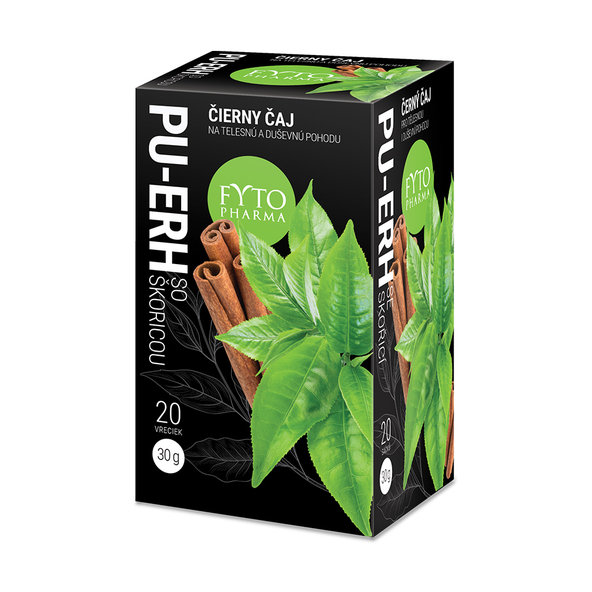 FYTO Pu-erh so škoricou, 20x1,5g