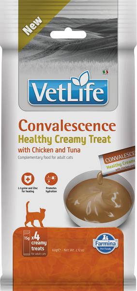 Farmina Creamy Vet Life Cat Convalescence with Chicken & Tuna maškrta pre mačky 60 g