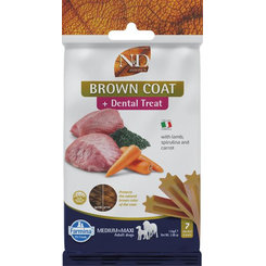 Farmina ND Brown Dog Lamb Potato Carrot Spirul Adult medium & maxi maškrta pre psy 110g