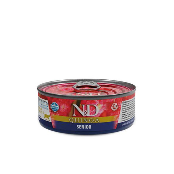 Farmina N&D cat QUINOA senior lamb konzerva pre mačky 80 g