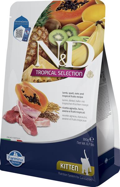 N&D TROPICAL SELECTION Cat Kitten LG Lamb 300 g