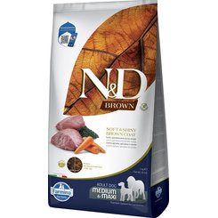 Farmina N&D dog BROWN (GF) adult med/max, spirulina & carrot, lamb 7 kg
