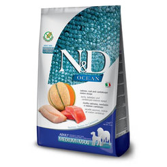 Farmina N&D dog OCEAN (GF) adult medium & maxi, salmon, cod & cantaloupe melon 2,5 kg