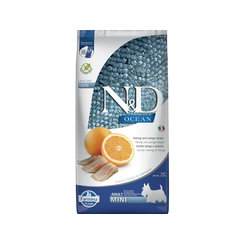 Farmina N&D dog OCEAN (GF) adult mini, herring & orange 7 kg