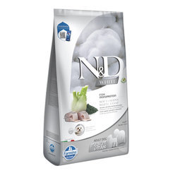 Farmina N&D dog WHITE (GF) adult med/max, sea bass, spirulina & fenel 2 kg