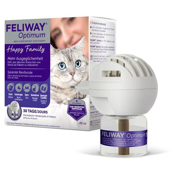 Feliway Optimum feromóny pre mačky, difuzér + náplň 48 ml