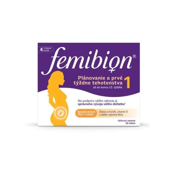 Femibion 1 Plánovanie a prvé týždne tehotenstva 28 tabliet