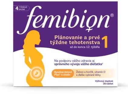 Femibion 1 Plánovanie a prvé týždne tehotenstva 28 tabliet