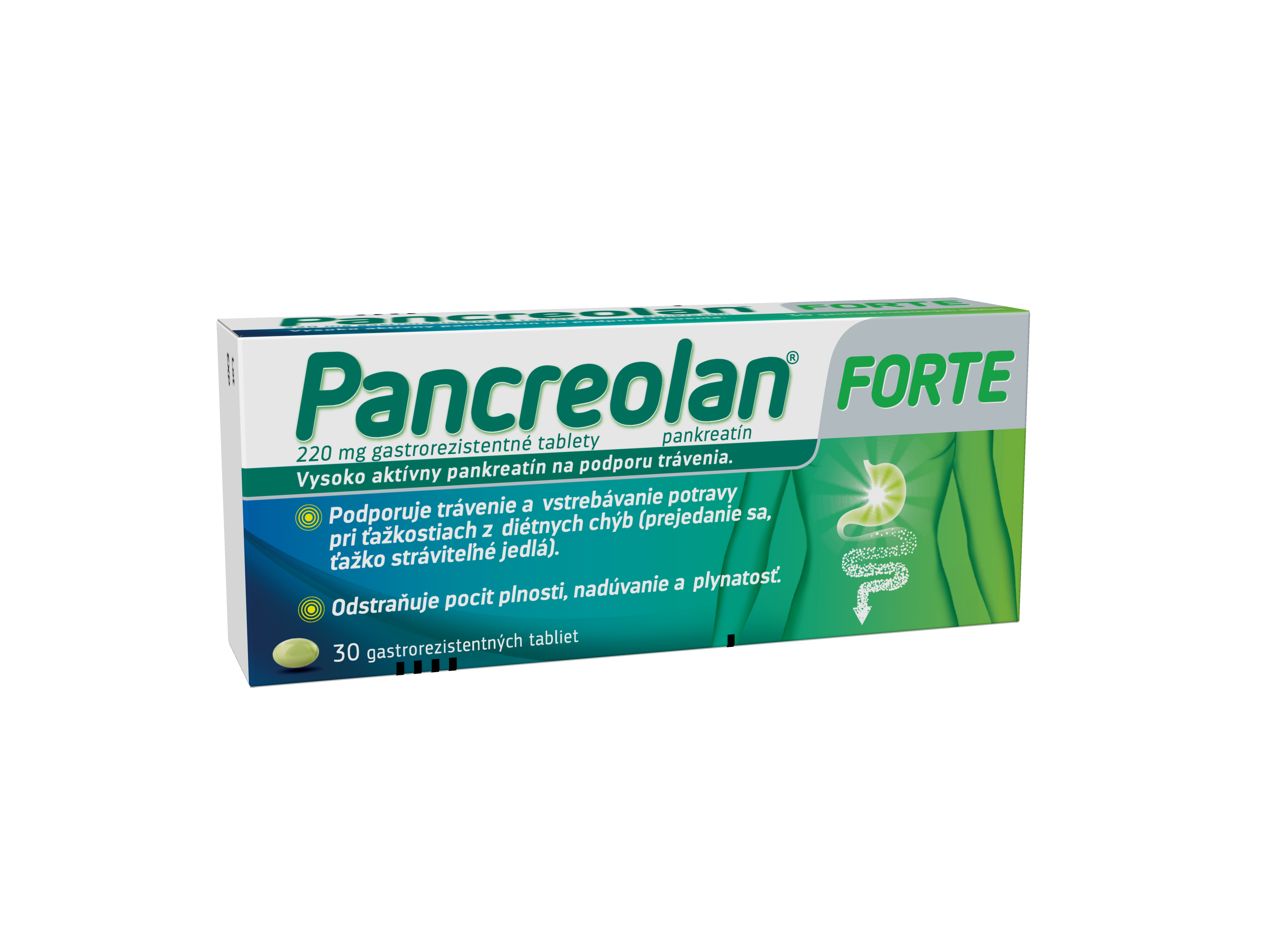 Pancreolan Forte tbl.ent.30 x 220 mg