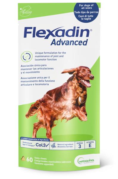 E-shop Flexadin Advanced pre psy žuvacie tablety 60 ks