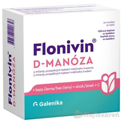 Flonivin D-MANÓZA vrecúška + baza čierna + zinok + vitamín C 20ks