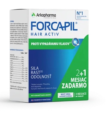 FORCAPIL HAIR ACTIV 60+30 tabliet ZADARMO kúpite na Najlekaren.eu