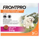 FRONTPRO S 11mg žuvacie tablety pre psy proti kliešťom a blchám 2–4kg, 3tbl