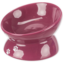 Bowl, elevated, ceramic, 0.15 l/ø 13 cm, berry