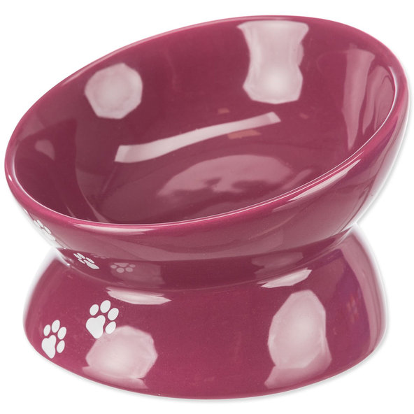 Bowl, elevated, ceramic, 0.15 l/ø 13 cm, berry