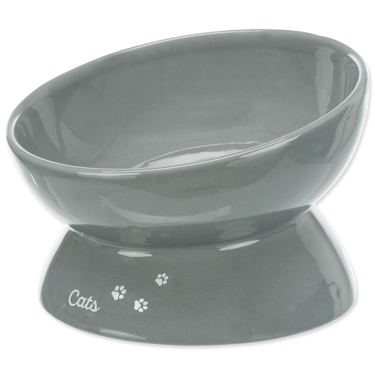 Bowl XXL, elevated, ceramic, 0.35 l/ø 17 cm, grey