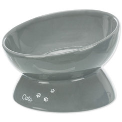 Bowl XXL, elevated, ceramic, 0.35 l/ø 17 cm, grey