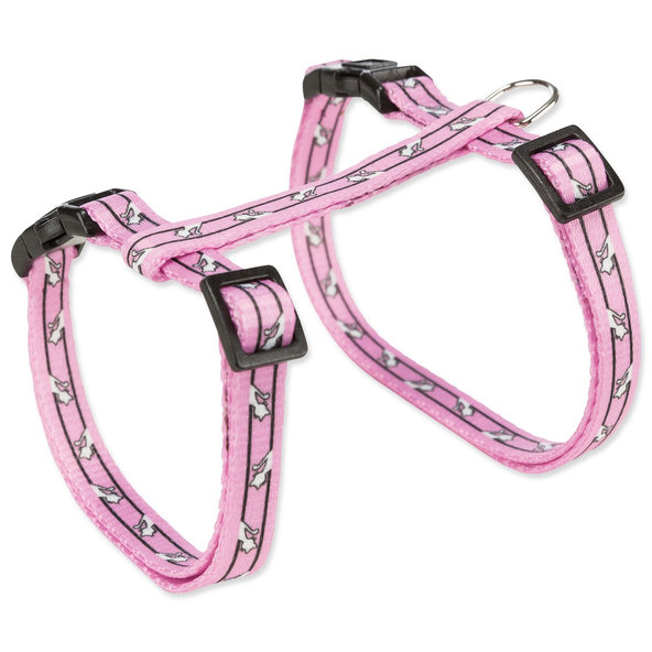 Postroj Trixie pre mačky s vodítkom vzor mačky 27–45 cm/10 mm, 1.20 m