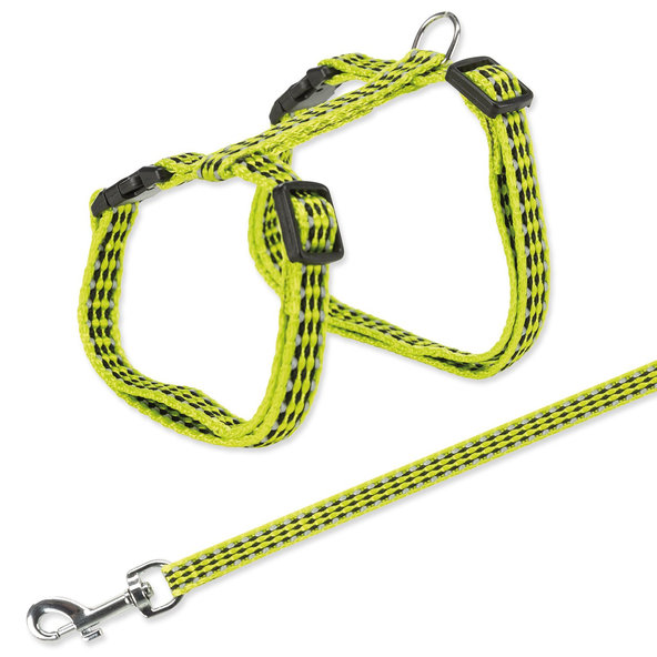 Postroj s vodítkom reflex kov. pracky 22–42cm*10mm 1,20m